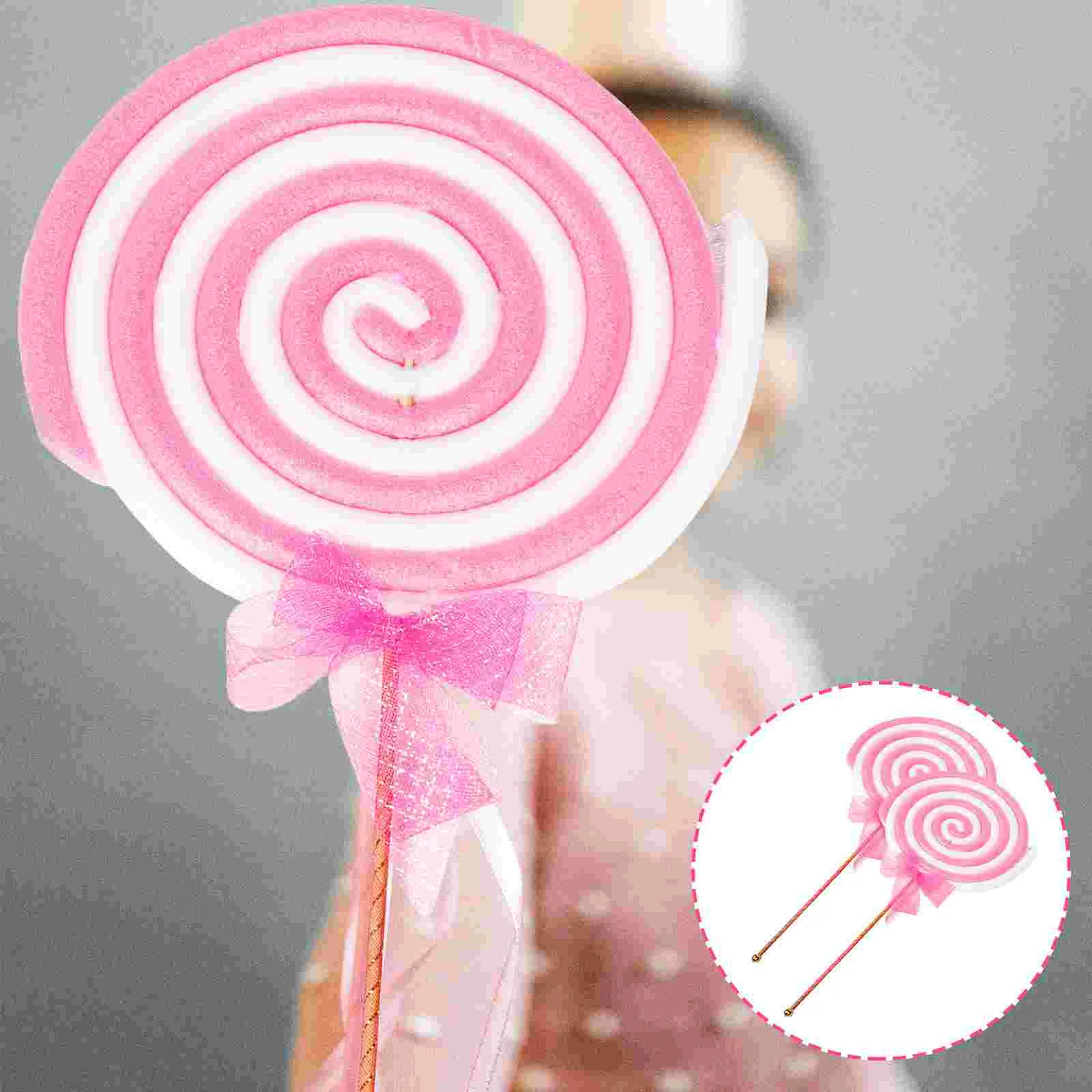 2 Pcs Hand Decor Kids Toy Decorative Lollipop Models Lollipop Decorations Scene Adornment Vivid Lollipop Model
2 Pcs Hand Decor Kids Toy Decorative Lollipop Models Lollipop Decorations Scene Adornment Vivid Lollipop Model