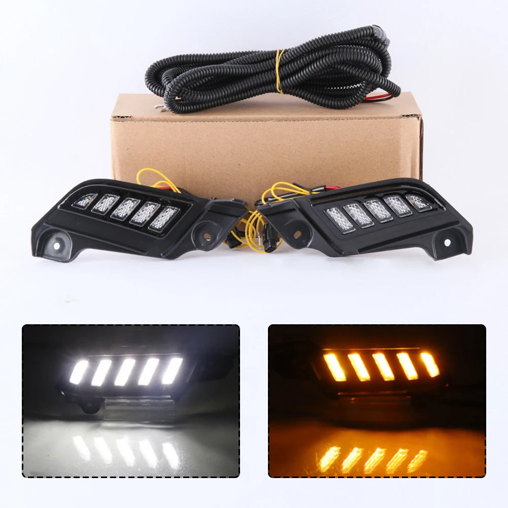 2pcs Car DRL LED Daytime Running Light Turn Signals For Tacoma 2016-2022 ABS Housing High Quality LED Car Day Lights
2pcs Car DRL LED Daytime Running Light Turn Signals For Tacoma 2016-2022 ABS Housing High Quality LED Car Day Lights