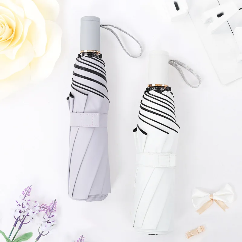 Литературный зонт, однотонный зонт, простой портативный складной зонт 
Литературный зонт, однотонный зонт, простой портативный складной зонт