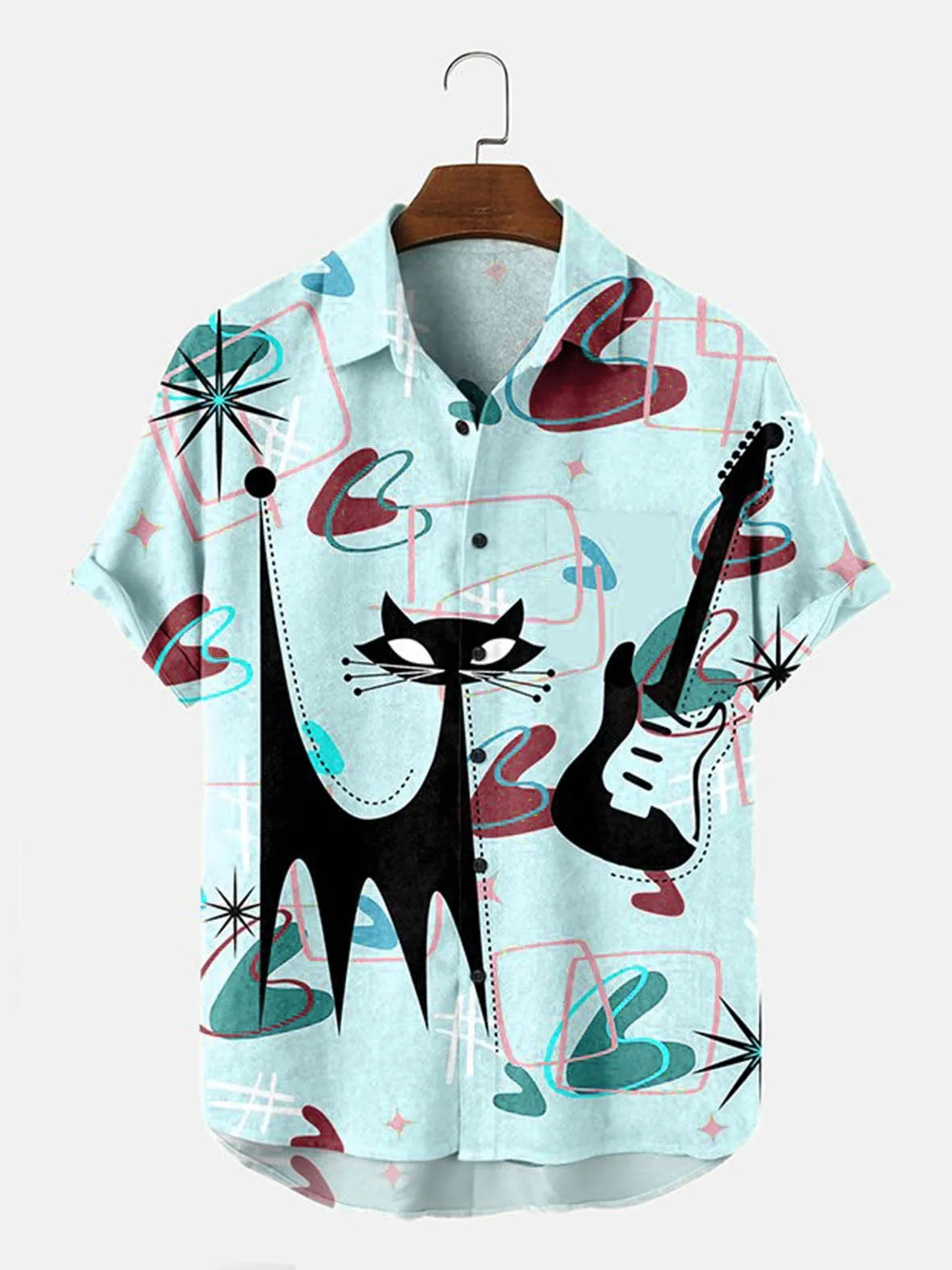 Cute Charming Kitten Men's Shirt Cat Print Pattern Personality Funny Shirts For Men Casual Fashion Oversized Tee Shirt Men top
Cute Charming Kitten Men's Shirt Cat Print Pattern Personality Funny Shirts For Men Casual Fashion Oversized Tee Shirt Men top