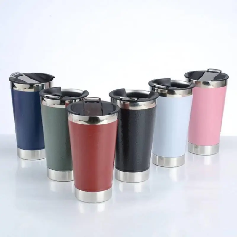 591Ml beer mug with open cap stainless steel 304 steel thermos bottle for tea hot cup for cold beer
591Ml beer mug with open cap stainless steel 304 steel thermos bottle for tea hot cup for cold beer