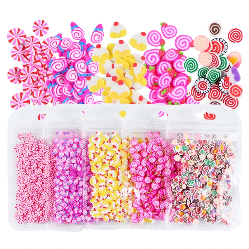 5 Bags Sweet Valentines Nail Art Polymer Clay Slices Candy Cake Nail Design Clay Flakes Kawaii Nails Accessories Korean Manicure
5 Bags Sweet Valentines Nail Art Polymer Clay Slices Candy Cake Nail Design Clay Flakes Kawaii Nails Accessories Korean Manicure