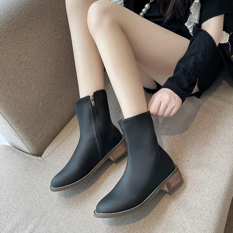 Spring/Autume Women Single Boots Square Heel Ankle Boots Womens Motorcycle Boots Platform Boots Women Shoes Boots Women New
Spring/Autume Women Single Boots Square Heel Ankle Boots Womens Motorcycle Boots Platform Boots Women Shoes Boots Women New