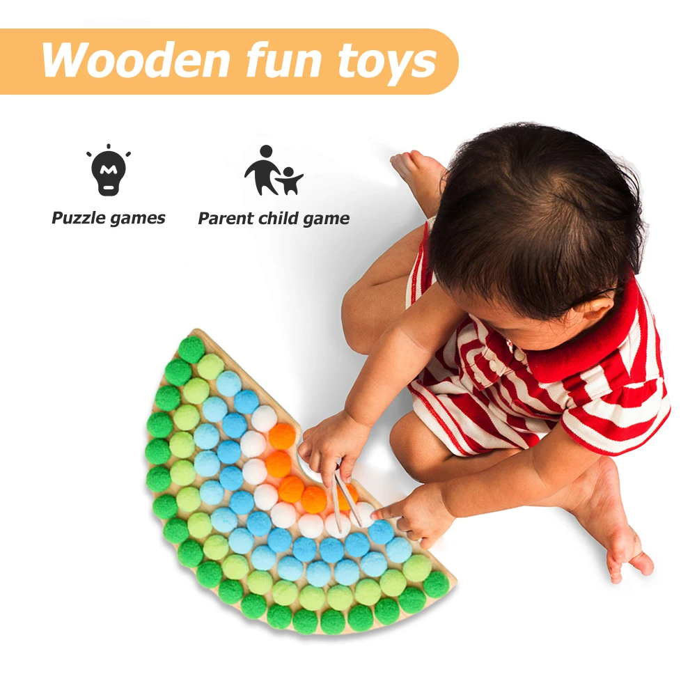 Rainbow Board Wooden Toys Baby Montessori Educational Toys Color Sorting Sensory Nordic Wood Toys Clip Beads Games Gift For Kids
Rainbow Board Wooden Toys Baby Montessori Educational Toys Color Sorting Sensory Nordic Wood Toys Clip Beads Games Gift For Kids