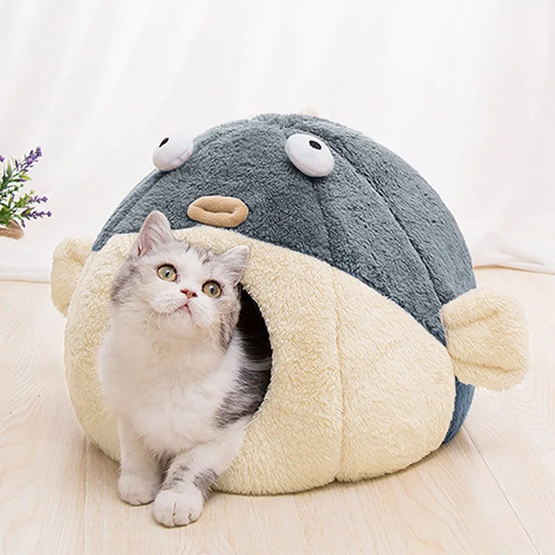 Fish Pet Dog Cat Bed Indoor Kitty House Soft Long Plush Bed for Small Dogs Collapsible Cat Pet Products Cama Gato
Fish Pet Dog Cat Bed Indoor Kitty House Soft Long Plush Bed for Small Dogs Collapsible Cat Pet Products Cama Gato