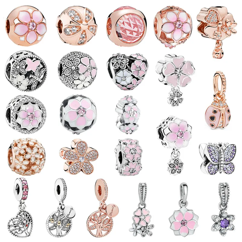 Peach blossom and Daisy series DIY alloy beaded Tree of Life hanging bracelet accessories, suitable for Pandora bracelets
Peach blossom and Daisy series DIY alloy beaded Tree of Life hanging bracelet accessories, suitable for Pandora bracelets