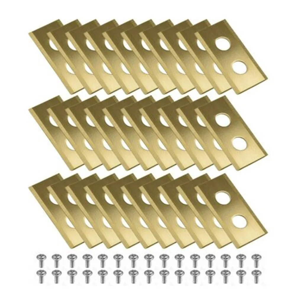 30pcs Titanium Replacement Blade Set 2 Holes 36x18x0.9mm Lawn Robot Trimmer For Robotic Lawnmowers Garden Power Tools Parts
30pcs Titanium Replacement Blade Set 2 Holes 36x18x0.9mm Lawn Robot Trimmer For Robotic Lawnmowers Garden Power Tools Parts