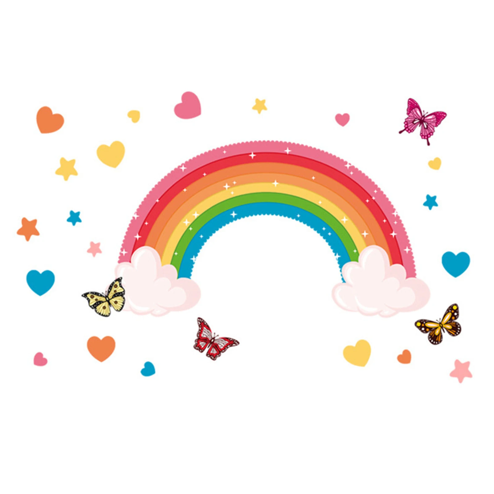 Rainbow Wall Stickers Kids Colorful Wall Decals WITH Rainbow Butterfly Star Love Heart PATTERN Removable Wall Stickers For Kids
Rainbow Wall Stickers Kids Colorful Wall Decals WITH Rainbow Butterfly Star Love Heart PATTERN Removable Wall Stickers For Kids