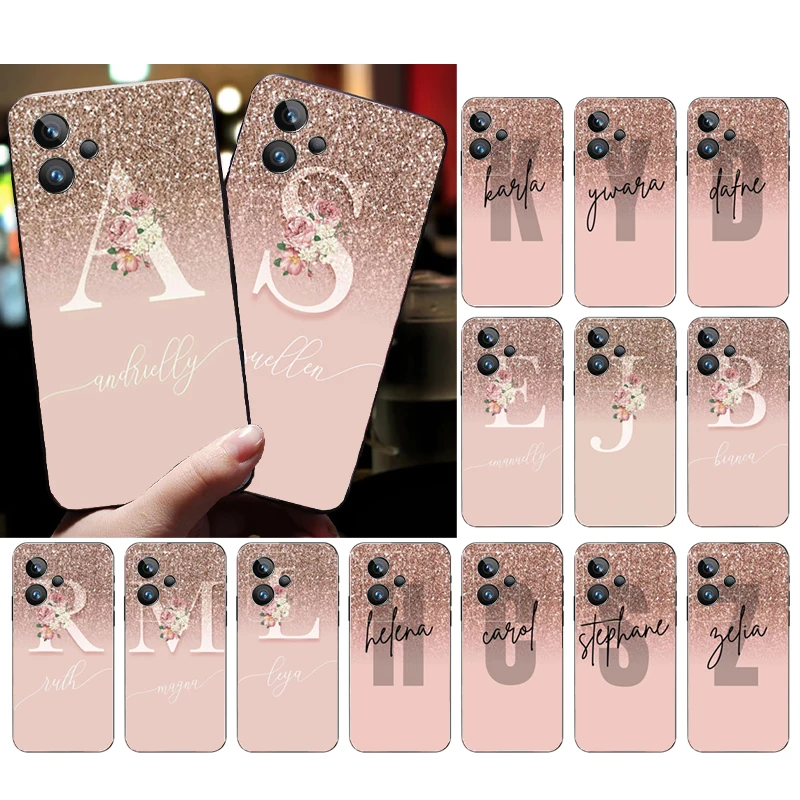 Letter Name Pink Gold Rose Phone Case for OPPO Realme 10 Pro Plus 9 8 7 6 Pro GT 2 Pro X2 Pro C21Y C11 X3 SuperZoom Funda
Letter Name Pink Gold Rose Phone Case for OPPO Realme 10 Pro Plus 9 8 7 6 Pro GT 2 Pro X2 Pro C21Y C11 X3 SuperZoom Funda
