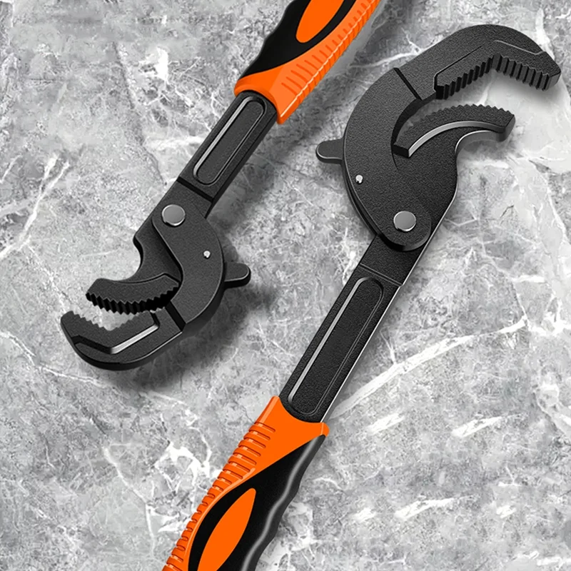 14-30/30-60mm Universal Key Pipe Wrench Open End Spanner Set High-carbon Steel Snap N Grip Tool Plumber Multi Hand Ttools
14-30/30-60mm Universal Key Pipe Wrench Open End Spanner Set High-carbon Steel Snap N Grip Tool Plumber Multi Hand Ttools