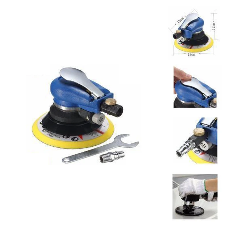 6" Air Palm al Sander Random Hand Sanding Pneumatic for Grinding Operations
6" Air Palm al Sander Random Hand Sanding Pneumatic for Grinding Operations