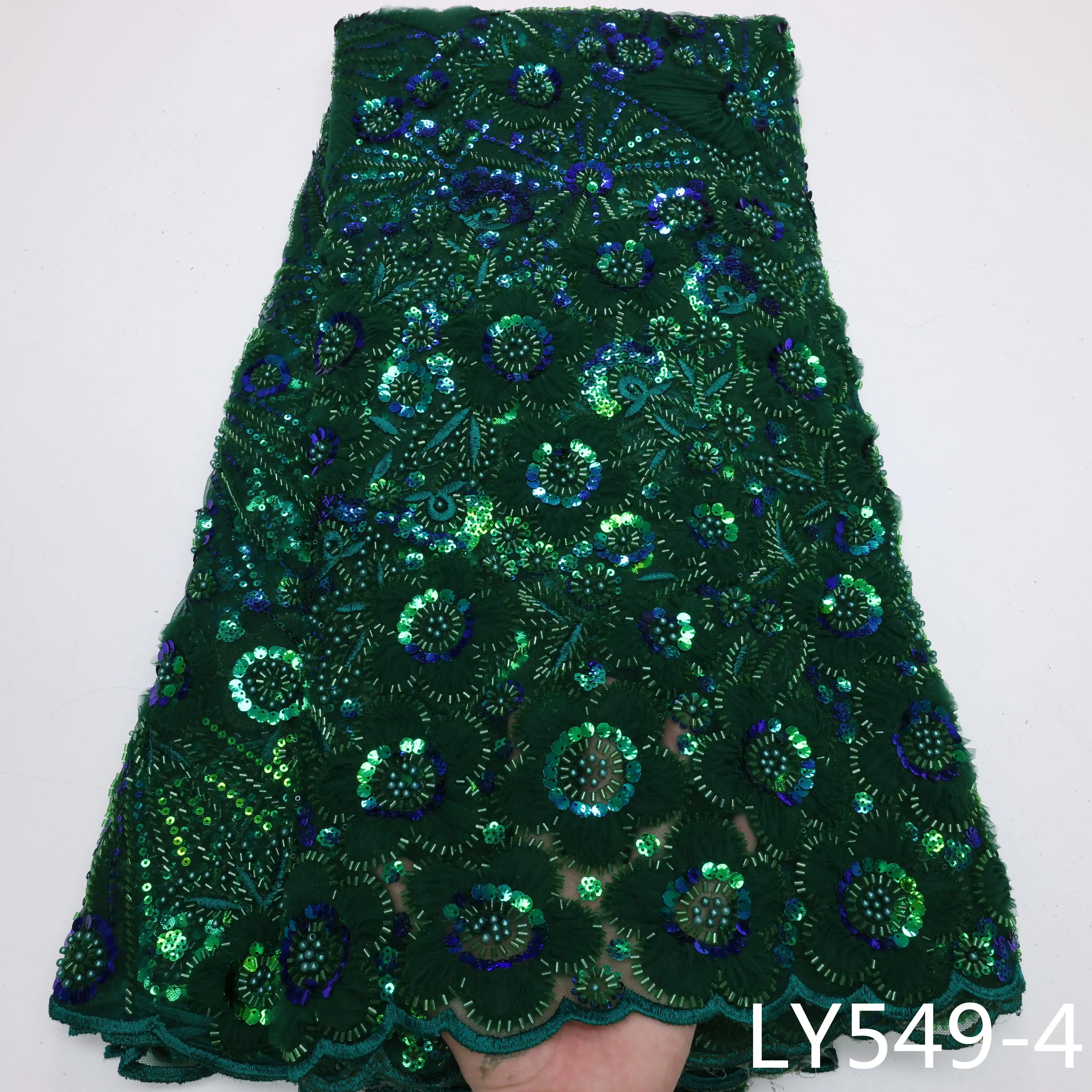 Fashion High Quality African Hand made Beaded 3d Lace Fabric for Nigerian Woman 5Yards Sewing Material Party Wedding LY549
Fashion High Quality African Hand made Beaded 3d Lace Fabric for Nigerian Woman 5Yards Sewing Material Party Wedding LY549