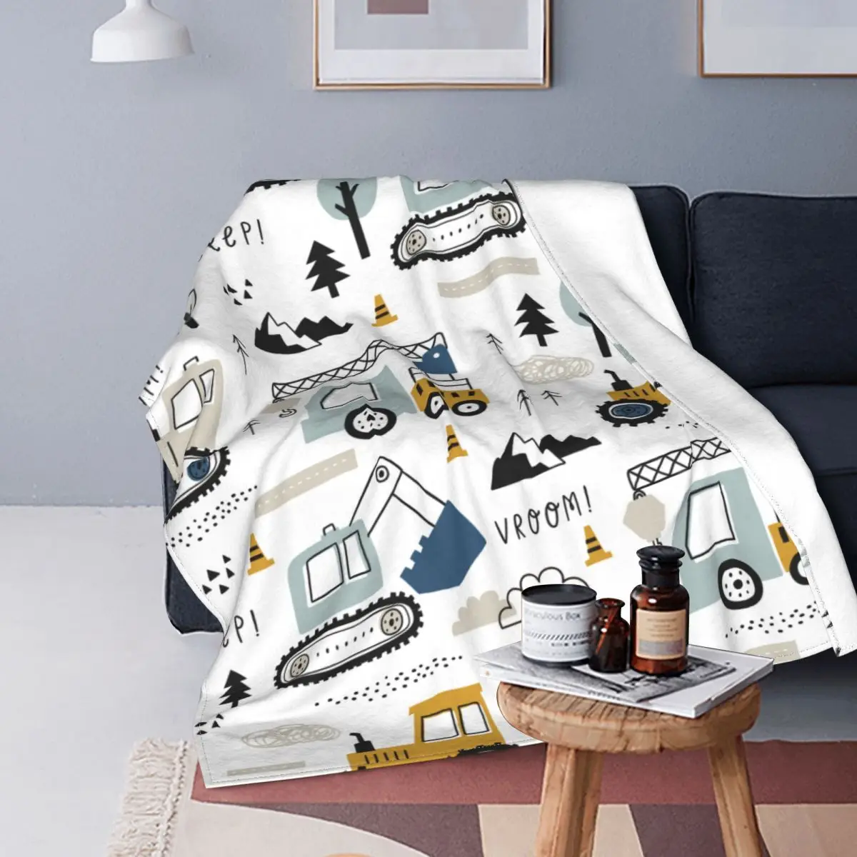 Cartoon Truck Excavator Blanket Fleece Print Backhoe Cranes Equipment Portable Soft Throw Blanket for Bed Bedroom Rug Piece
Cartoon Truck Excavator Blanket Fleece Print Backhoe Cranes Equipment Portable Soft Throw Blanket for Bed Bedroom Rug Piece