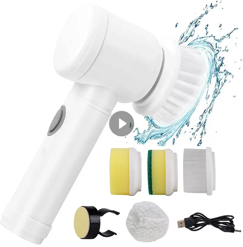 5-in-1 Cleaning Brush Handheld Bathroom Bathtub Wash Brush Brush Cleaner Kitchen Sink Cleaning Brush Tools
5-in-1 Cleaning Brush Handheld Bathroom Bathtub Wash Brush Brush Cleaner Kitchen Sink Cleaning Brush Tools