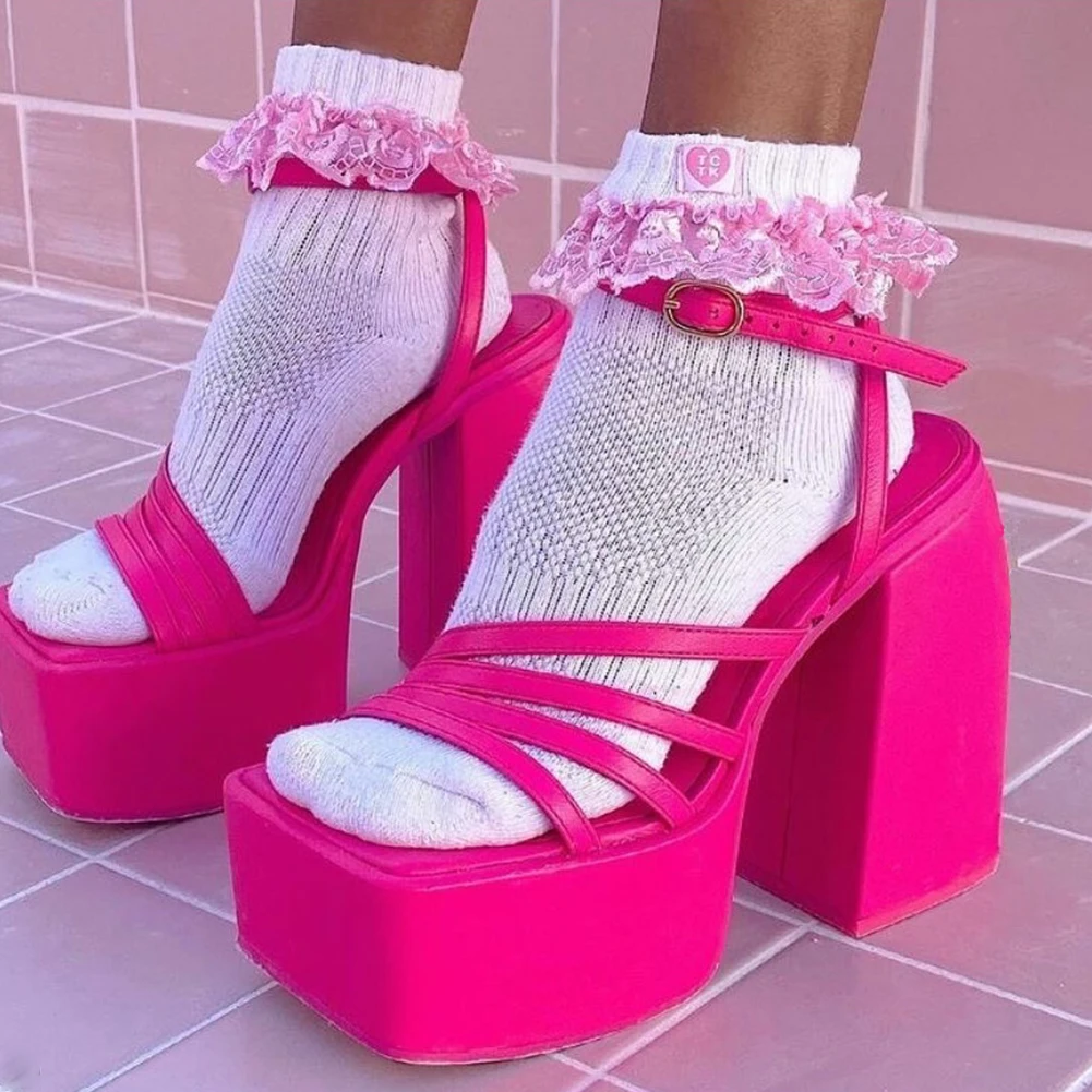 DORATASIA Top Quality Thick High Heels Women's Sandals Platform Brand Luxury Buckle Strap Dress Wedding Banquet Sexy Shoes Woman
DORATASIA Top Quality Thick High Heels Women's Sandals Platform Brand Luxury Buckle Strap Dress Wedding Banquet Sexy Shoes Woman