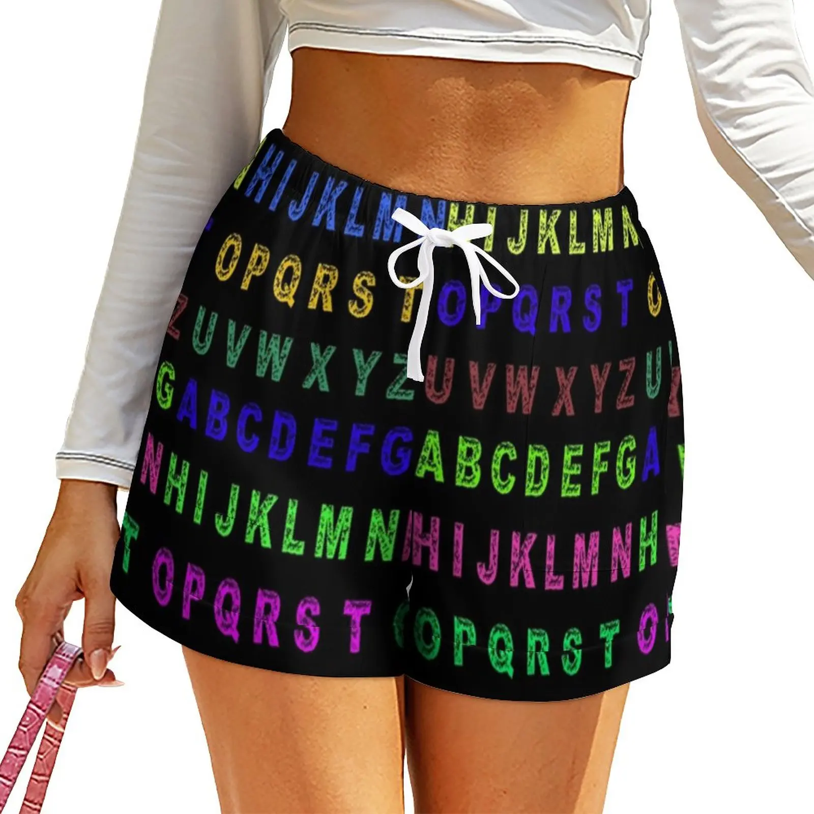Colorful Abstract Letters Shorts Lady Aphabet Print Street Style Pattern Shorts High Waist Oversized Short Pants Trendy Bottoms
Colorful Abstract Letters Shorts Lady Aphabet Print Street Style Pattern Shorts High Waist Oversized Short Pants Trendy Bottoms