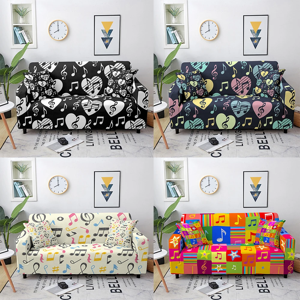 Musical Note Pattern Sofa Cover Stretch Polyester Fabric Couch Cover Creative Art Sofa Protector Slipcover For Living Room Decor
Musical Note Pattern Sofa Cover Stretch Polyester Fabric Couch Cover Creative Art Sofa Protector Slipcover For Living Room Decor