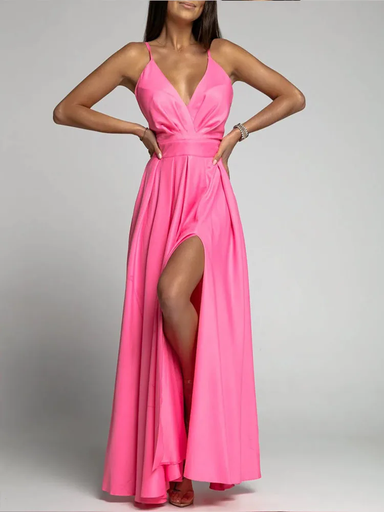 Винтажное женское приталенное коктейльное платье на бретельках с V-образным вырезом, облегающее пикантное платье без рукавов с высокой тал... 
Винтажное женское приталенное коктейльное платье на бретельках с V-образным вырезом, облегающее пикантное платье без рукавов с высокой тал...