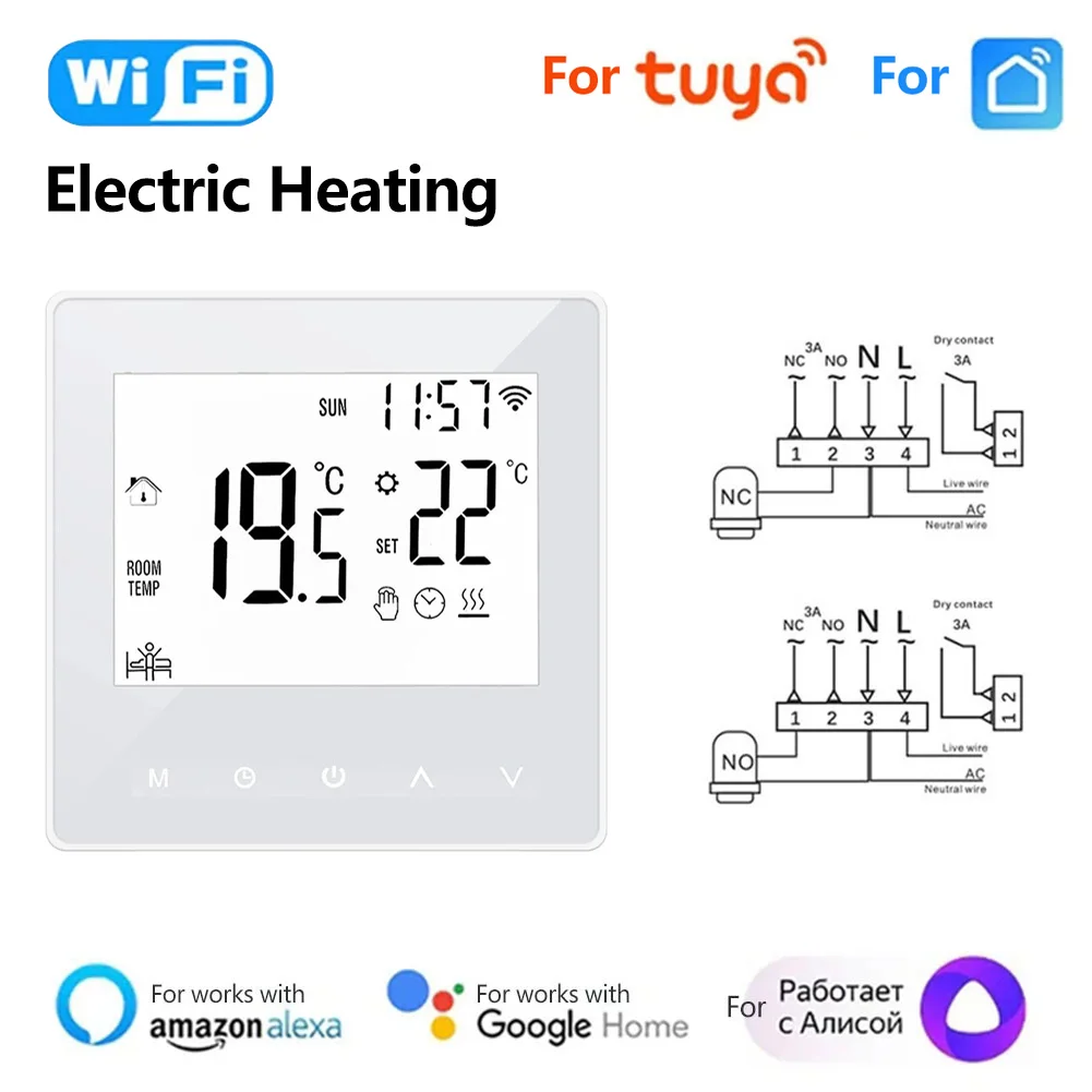 Smart Thermostat Temperature Water Electric Floor Heating Gas Boiler Controller Heating Cooling Air Family Intelligence System
Smart Thermostat Temperature Water Electric Floor Heating Gas Boiler Controller Heating Cooling Air Family Intelligence System