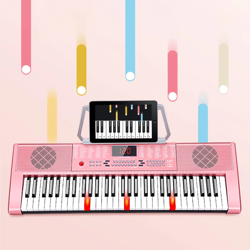 

Клавиатура для детского пианино, электронное пианино для взрослых, 61 клавиша, для девочек, тайна, контроллер, музыкальные инструменты, потре...