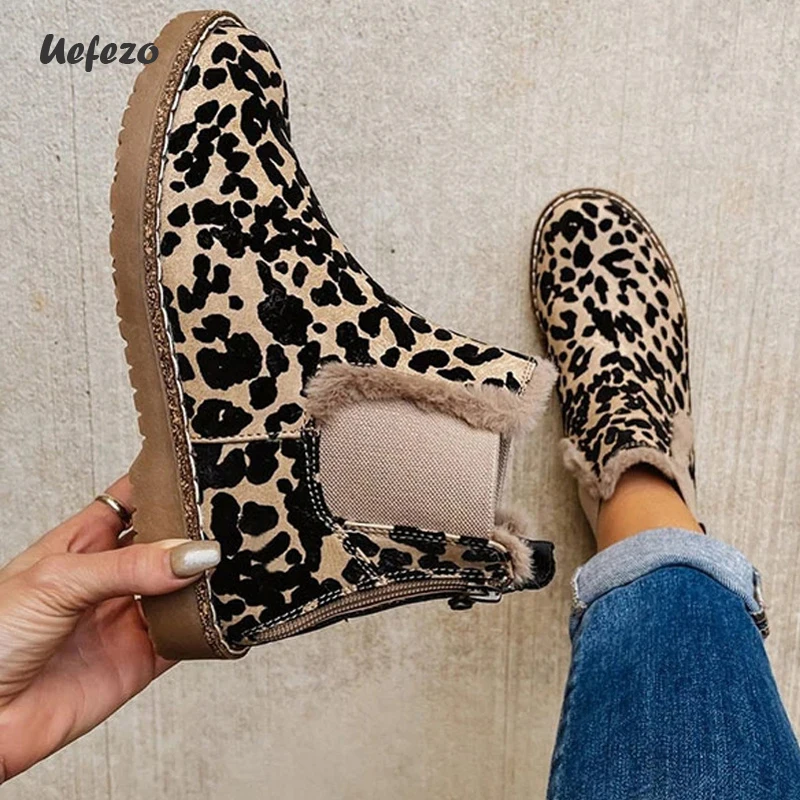 Uefezo Fashion Woman Boots New Autumn Leopard Print Ankle Boots Ladies Chelsea Boots Size 43 Women Shoes Boots Woman Winter 2022
Uefezo Fashion Woman Boots New Autumn Leopard Print Ankle Boots Ladies Chelsea Boots Size 43 Women Shoes Boots Woman Winter 2022