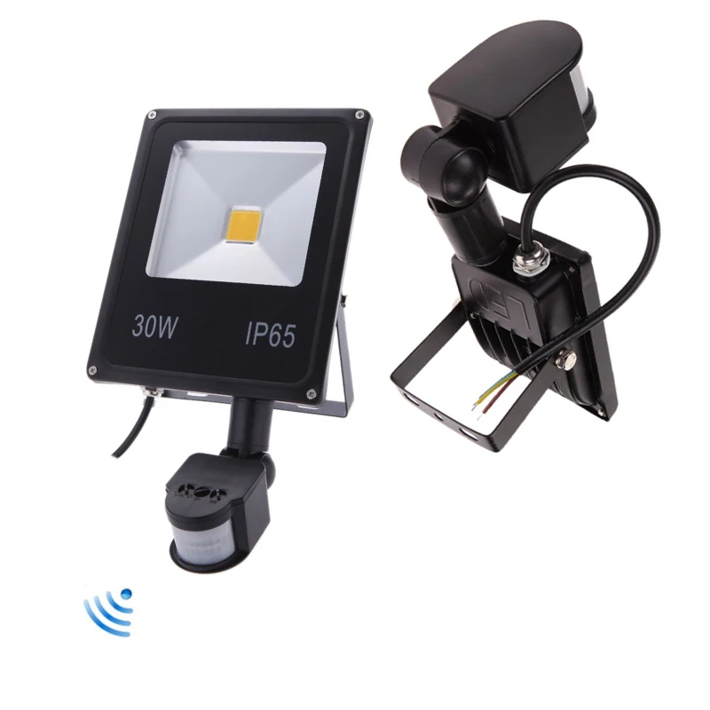 

Светоотражатель 10W20W30W, светодиодный прожектор, поисковая лампа с пассивным ИК датчиком движения, 220 В, прожектор, водонепроницаемое наружное освещение, заводская цена