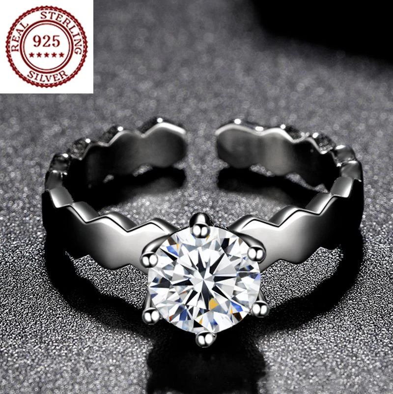 Japanese and Korean S925 Silver Moissanite Diamond Prismatic Creative Design Ring Female Proposal Jewelry for Girlfriend Gift
Japanese and Korean S925 Silver Moissanite Diamond Prismatic Creative Design Ring Female Proposal Jewelry for Girlfriend Gift