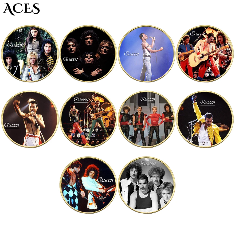 Unique Queen Gold Plated Coin World Famous Band Coin Legendary Rock Band Commemorative Coin Home Decor Metal Ornament
Unique Queen Gold Plated Coin World Famous Band Coin Legendary Rock Band Commemorative Coin Home Decor Metal Ornament