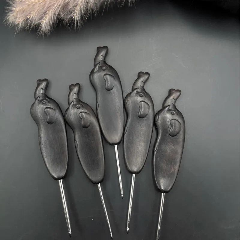 Crochet Hooks Ebony Elephant Carving Handle Stainless Steel Crochet Head Knitting Sweater Needles DIY Sewing Tools
Crochet Hooks Ebony Elephant Carving Handle Stainless Steel Crochet Head Knitting Sweater Needles DIY Sewing Tools