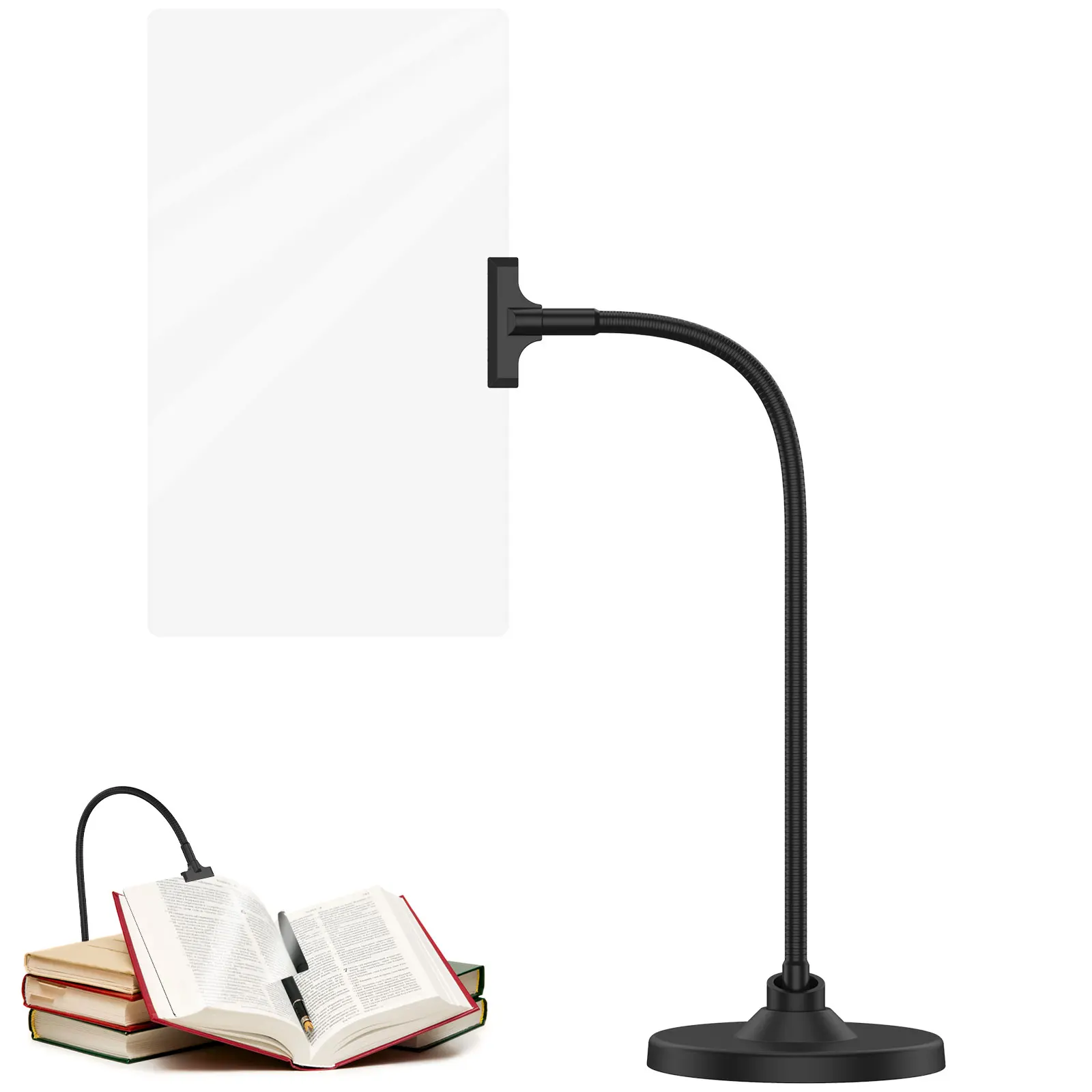 4X Magnifying Glass with Stand 10 x 6 Inches Large Full Page Magnifier with Flexible Gooseneck Hands Free Detachable Desktop
4X Magnifying Glass with Stand 10 x 6 Inches Large Full Page Magnifier with Flexible Gooseneck Hands Free Detachable Desktop
