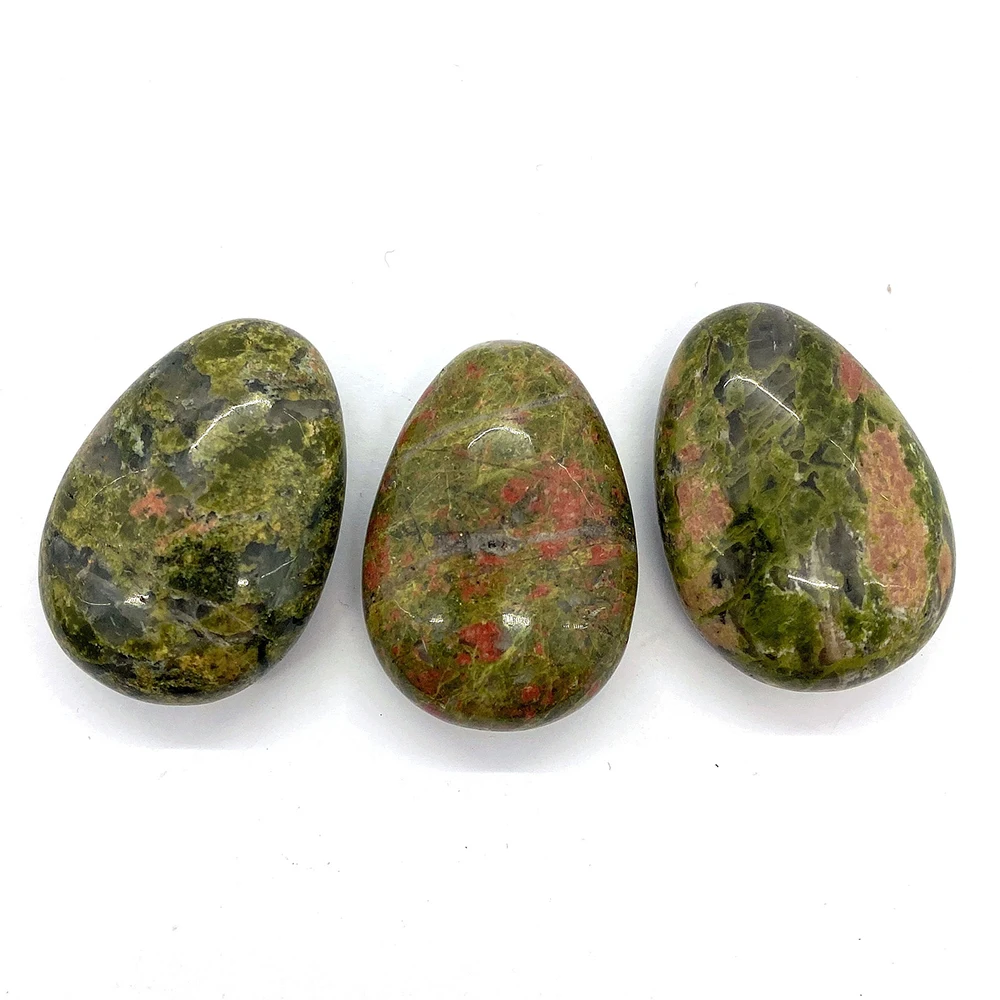 Natural Stone Unakite Ornaments 27x38mm Non-porous Drop Shape Beads for DIY Jewelry Making Mini Ornament Reiki Decoration Gift 
Natural Stone Unakite Ornaments 27x38mm Non-porous Drop Shape Beads for DIY Jewelry Making Mini Ornament Reiki Decoration Gift