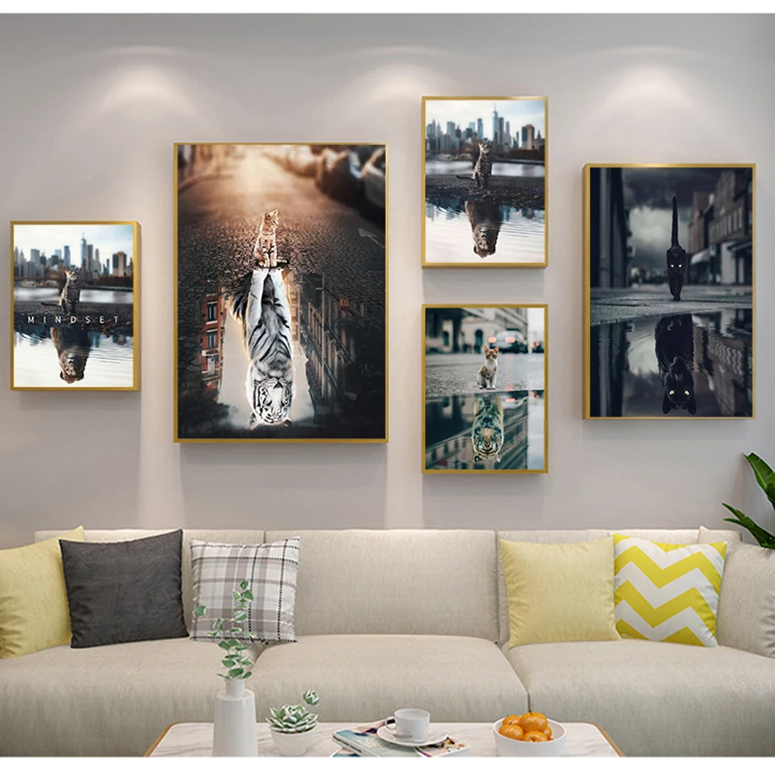 Painting lion or cat, Tiger in heart Home Decoration, Movie Poster, Cuadros os Wall Canvas Decoration for Living Room
Painting lion or cat, Tiger in heart Home Decoration, Movie Poster, Cuadros os Wall Canvas Decoration for Living Room
