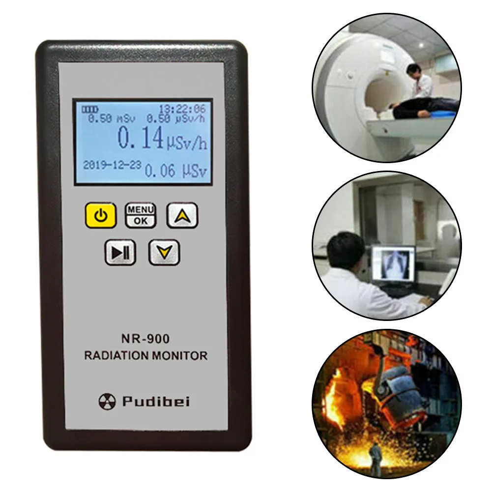 NR900 Nuclear Radiation Detector Liquid Crystal Geiger Counter ΒYX-Ray Detection X-ray Beta Gamma Detector LCD Radioactive Test
NR900 Nuclear Radiation Detector Liquid Crystal Geiger Counter ΒYX-Ray Detection X-ray Beta Gamma Detector LCD Radioactive Test
