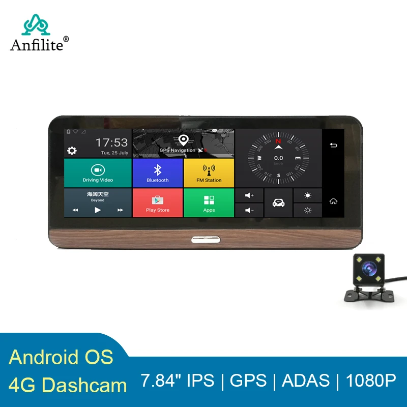 4G Android приборная панель ADAS Автомобильная камера 8 дюймов GPS-навигация