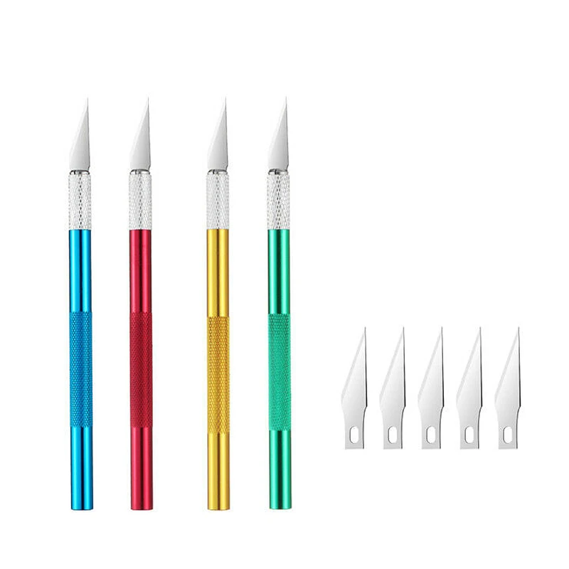 Multi-Purpose Wallpaper Cutting Knife Sharp Graver With 5 Blades DIY Crafts Hand Tools For Adhesive Wall Sticker Window Film
Multi-Purpose Wallpaper Cutting Knife Sharp Graver With 5 Blades DIY Crafts Hand Tools For Adhesive Wall Sticker Window Film