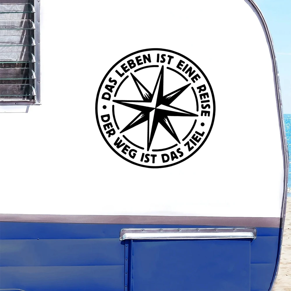 Fashion Life is a journey Compass Self-adhesive Sticker For Caravan Body Decor Car Decal Germany Frase RV Vinyl Stickers
Fashion Life is a journey Compass Self-adhesive Sticker For Caravan Body Decor Car Decal Germany Frase RV Vinyl Stickers