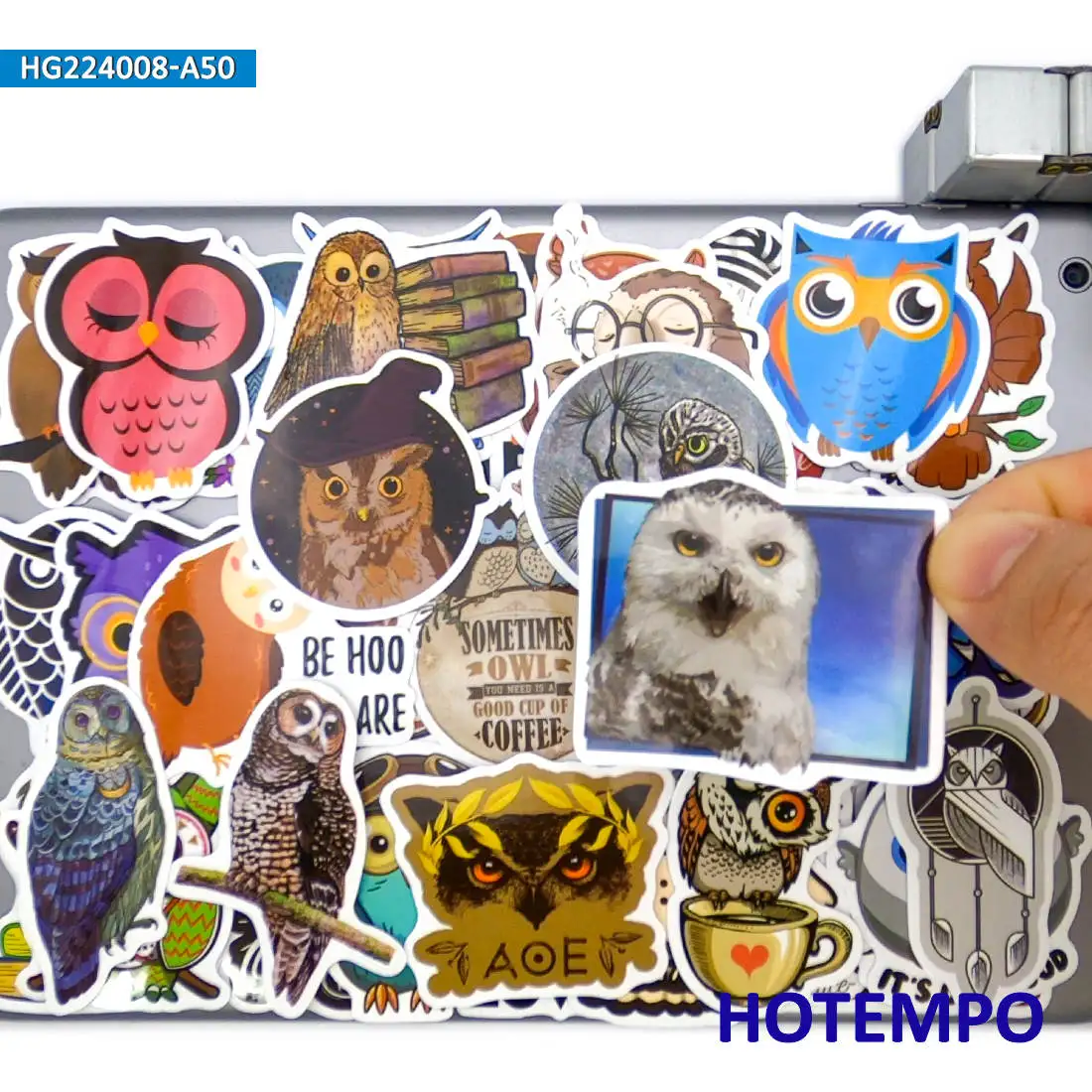 50Pieces Funny Owl Slogan Mixed Graffiti Animals Stickers for Luggage Phone Laptop Guitar Skateboard Motorcycle Bike Car Sticker
50Pieces Funny Owl Slogan Mixed Graffiti Animals Stickers for Luggage Phone Laptop Guitar Skateboard Motorcycle Bike Car Sticker