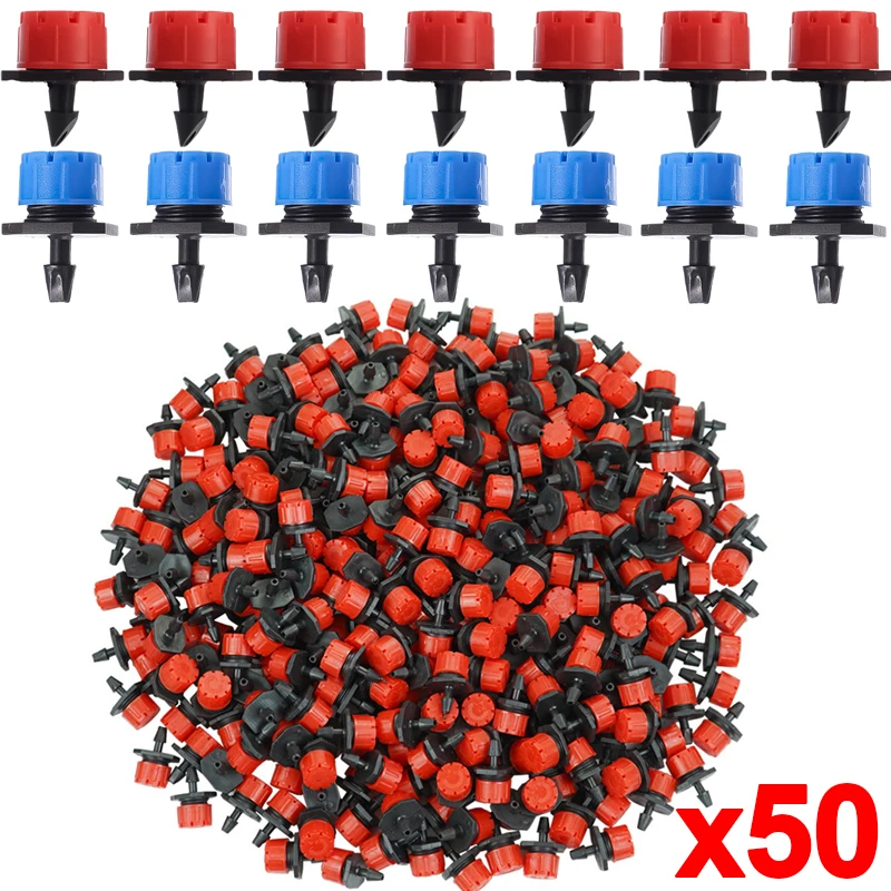 50PCS/Lot Adjustable Nozzles Garden Watering Irrigation Sprinkler Washable Emitter 0~70L/H for Yard Greenhouse Garden Tool
50PCS/Lot Adjustable Nozzles Garden Watering Irrigation Sprinkler Washable Emitter 0~70L/H for Yard Greenhouse Garden Tool