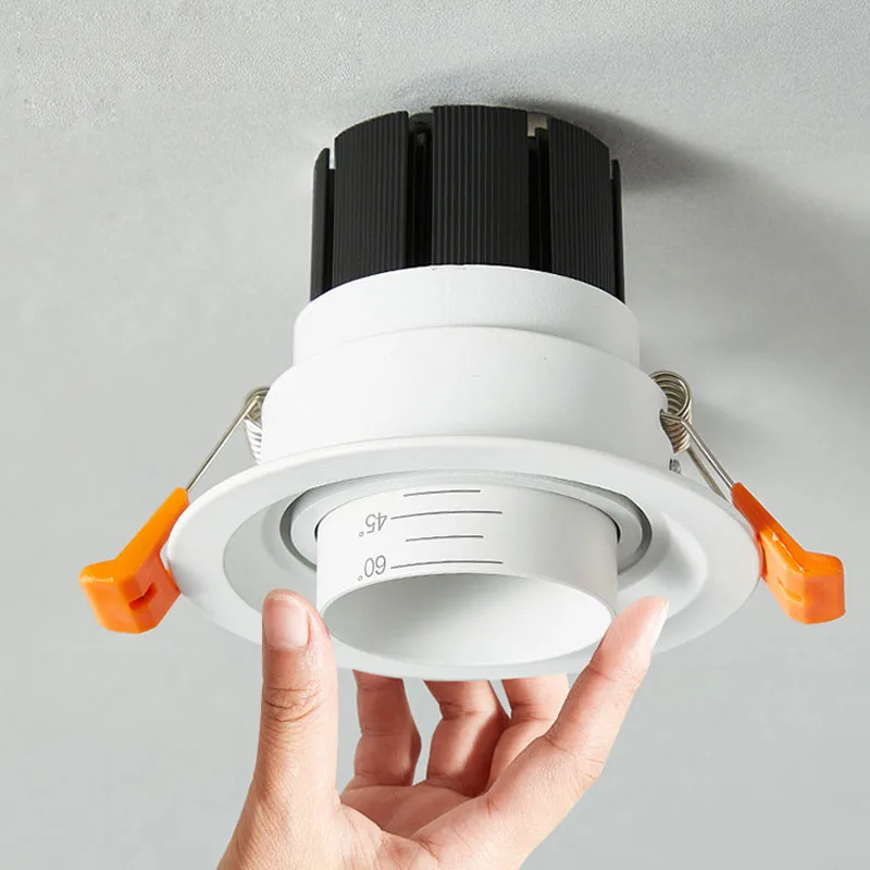 Zoom LED Down Lights Embedded Dimmable Recessed downlights Lamps COB 7W12W15W 20W spot light Background wall Indoor lighting
Zoom LED Down Lights Embedded Dimmable Recessed downlights Lamps COB 7W12W15W 20W spot light Background wall Indoor lighting