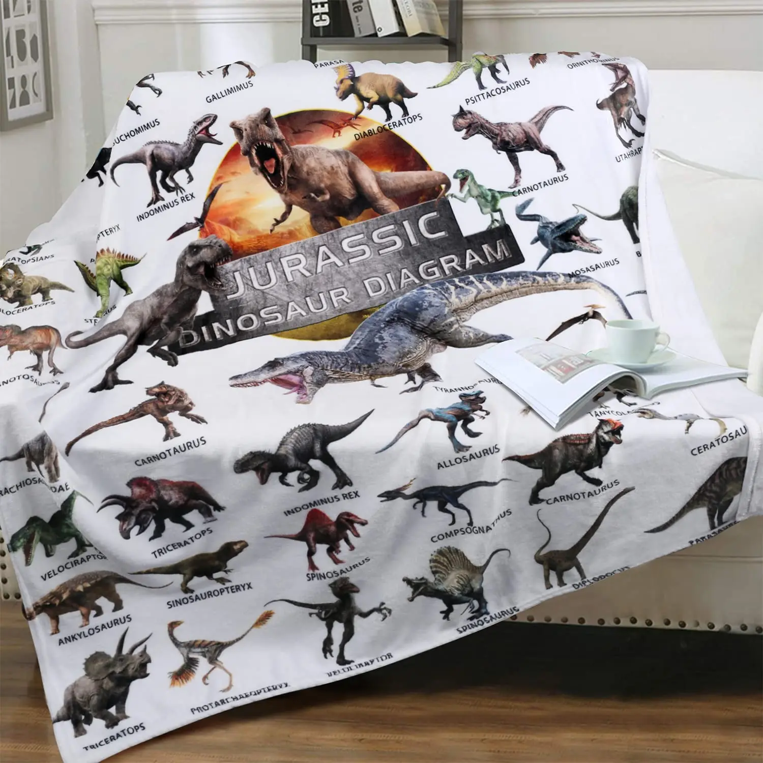 Dinosaur Blanket for Boys Jurassic Dino World Park Soft Flannel Throw Blanket Dinosaur Room Decor for Boys Gifts for Sofa Bed
Dinosaur Blanket for Boys Jurassic Dino World Park Soft Flannel Throw Blanket Dinosaur Room Decor for Boys Gifts for Sofa Bed