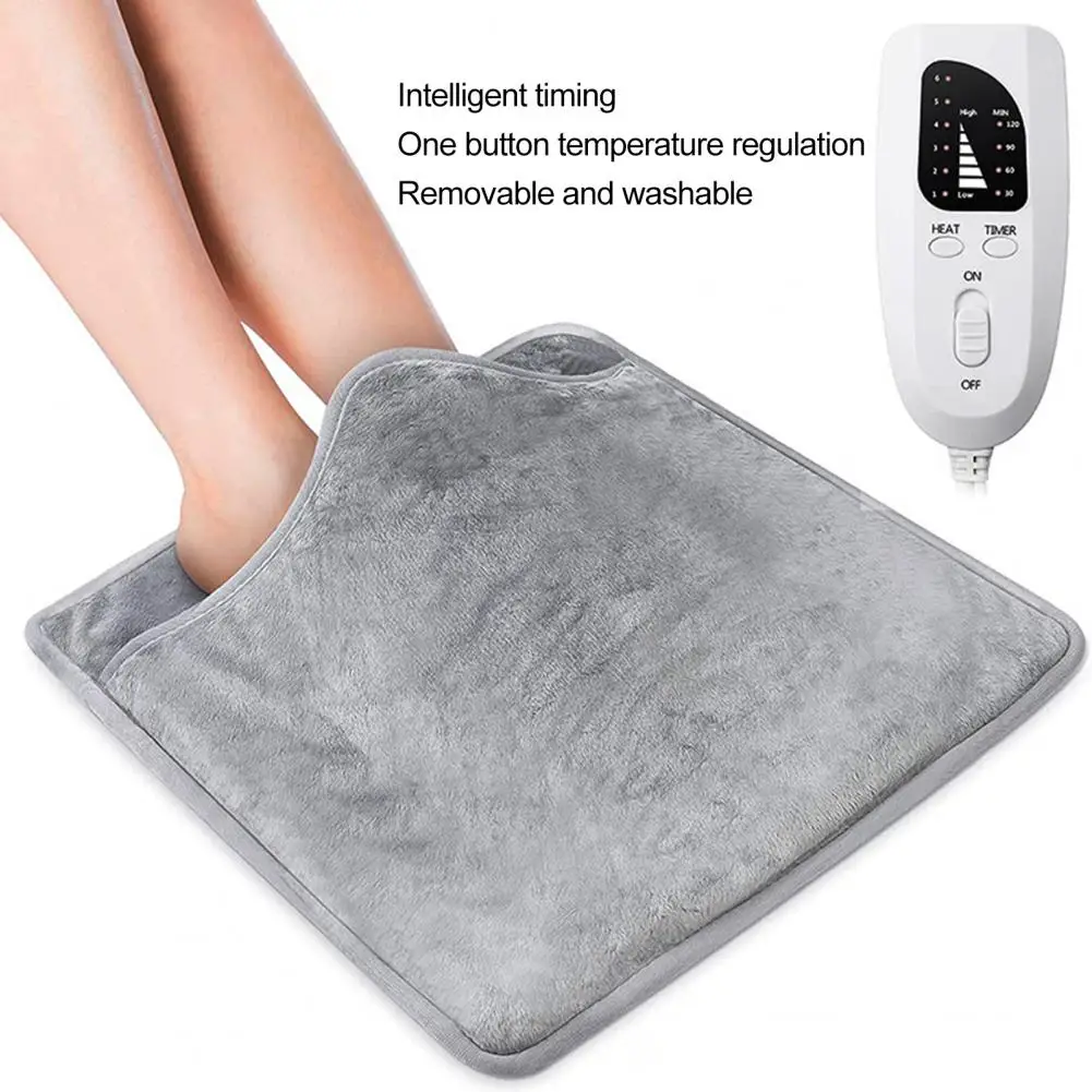 Foot Warmer 1 Set Practical Temperature Control Washable Electric Heated Foot Warmers for Office
Foot Warmer 1 Set Practical Temperature Control Washable Electric Heated Foot Warmers for Office