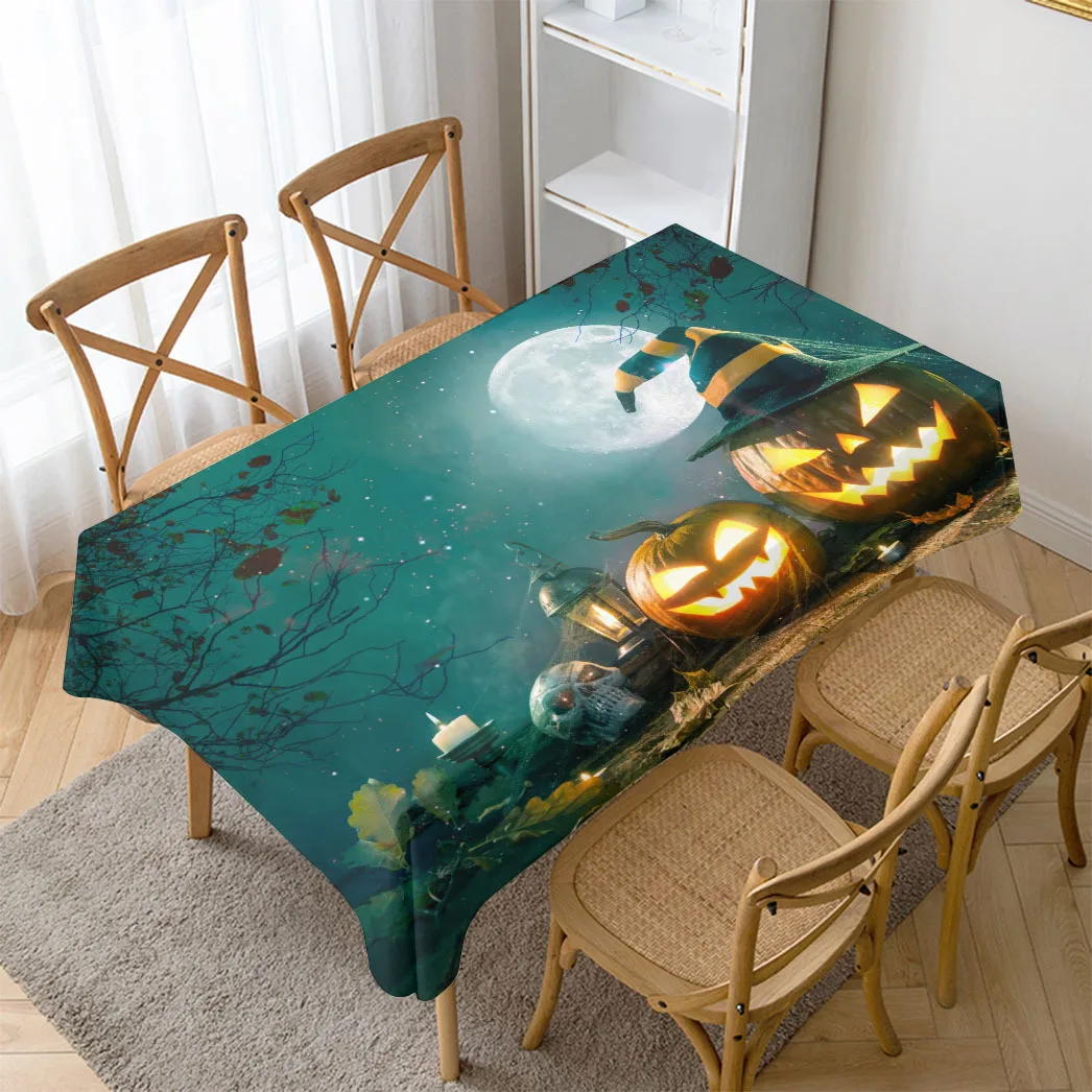 2022 Festive Tablecloth Halloween Table Decoration Cloth Christmas Thanksgiving Creative Print Kitchen Rectangle Nappe De Table 
2022 Festive Tablecloth Halloween Table Decoration Cloth Christmas Thanksgiving Creative Print Kitchen Rectangle Nappe De Table