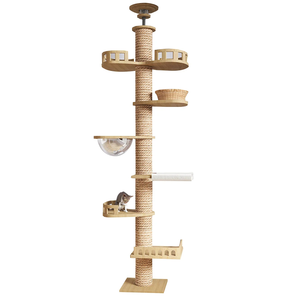 Pet cat accessories Cheap Modern Nature Sisal Climbing Frame Large Condo Tower Cat Tree Scratcher
Pet cat accessories Cheap Modern Nature Sisal Climbing Frame Large Condo Tower Cat Tree Scratcher