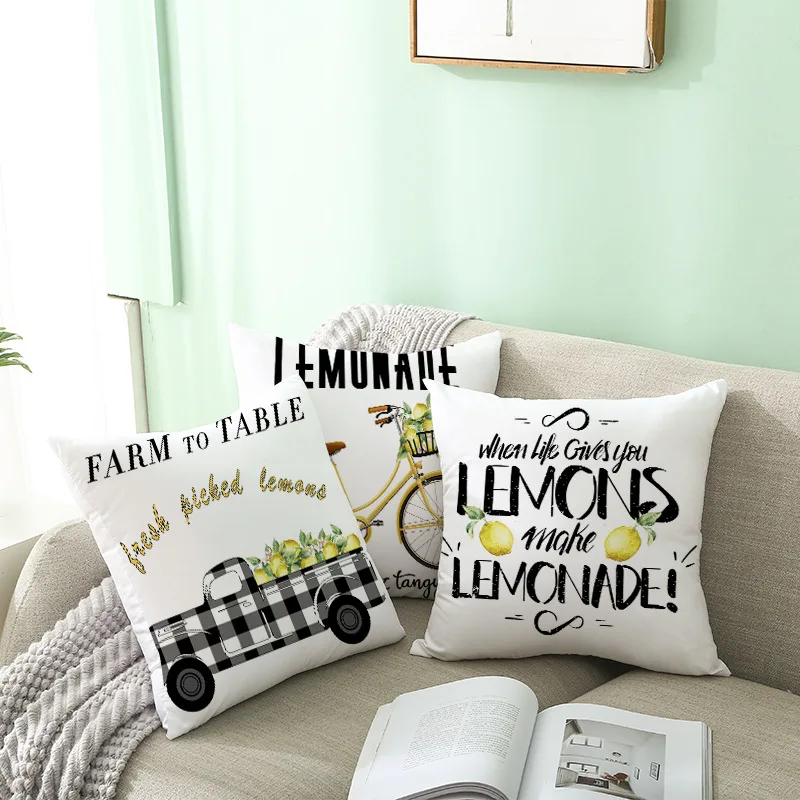 Nordic Fresh Yellow Lemon Print Pillowcase Hot Simple Polyester Cushion Case Floral Letters Pillows Case Decorative Sofa Couch
Nordic Fresh Yellow Lemon Print Pillowcase Hot Simple Polyester Cushion Case Floral Letters Pillows Case Decorative Sofa Couch