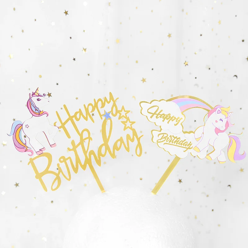 Happy Birthday Unicorn Acrylic Cake Topper Birthday Party Cupcake Decoration Baby Shower Theme Party Accessories DIY Decoration
Happy Birthday Unicorn Acrylic Cake Topper Birthday Party Cupcake Decoration Baby Shower Theme Party Accessories DIY Decoration