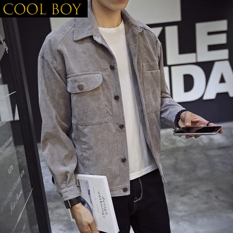 J GIRLS Jackets Men Corduroy Soft Pockets Solid Simple All-match Jacket Mens Slim Fashion Korean Style Ulzzang Retro Coat
J GIRLS Jackets Men Corduroy Soft Pockets Solid Simple All-match Jacket Mens Slim Fashion Korean Style Ulzzang Retro Coat