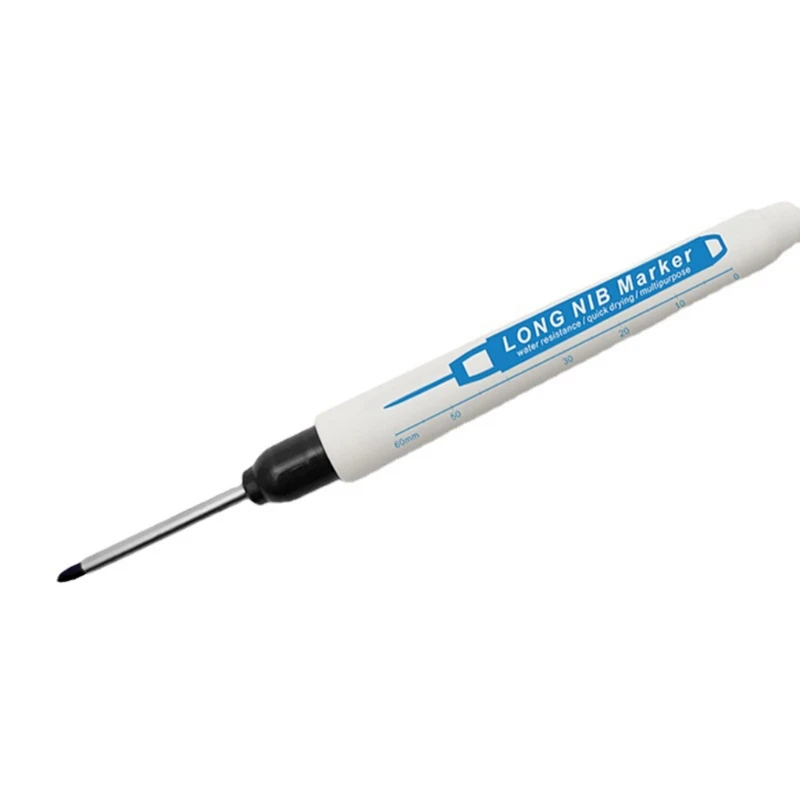Deep Hole Marker Pen 30mm Long Tip Marker Pen Permanent Marker Black Blue Red for Rock Bathroom Carpentry Decoration
Deep Hole Marker Pen 30mm Long Tip Marker Pen Permanent Marker Black Blue Red for Rock Bathroom Carpentry Decoration