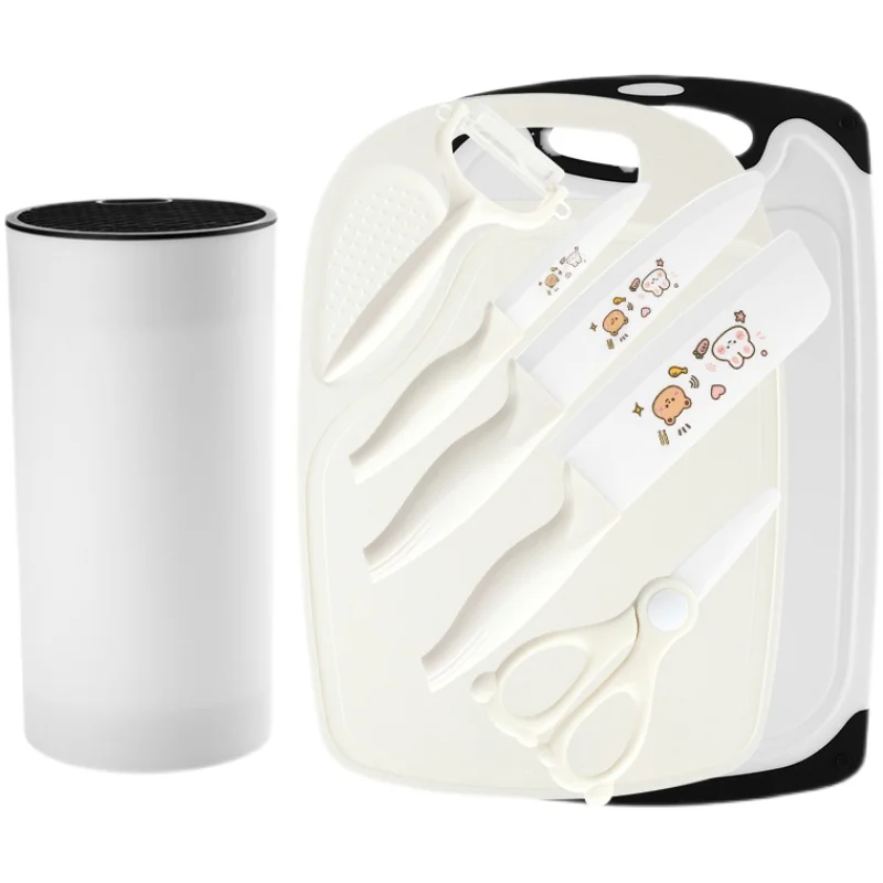 Special Food Supplement Ceramic Knife Set Children Baby Cutting Board Household Kitchen Cute Kitchen Knife Tool Kitchenware
Special Food Supplement Ceramic Knife Set Children Baby Cutting Board Household Kitchen Cute Kitchen Knife Tool Kitchenware