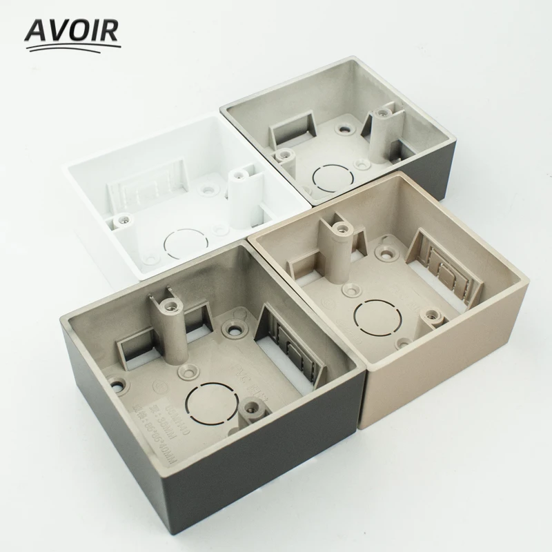 Avoir 86 Type Mounting Junction Box Surface Wall Stash Switch Socket Case Plastic External Installation Outlet Box White Black
Avoir 86 Type Mounting Junction Box Surface Wall Stash Switch Socket Case Plastic External Installation Outlet Box White Black