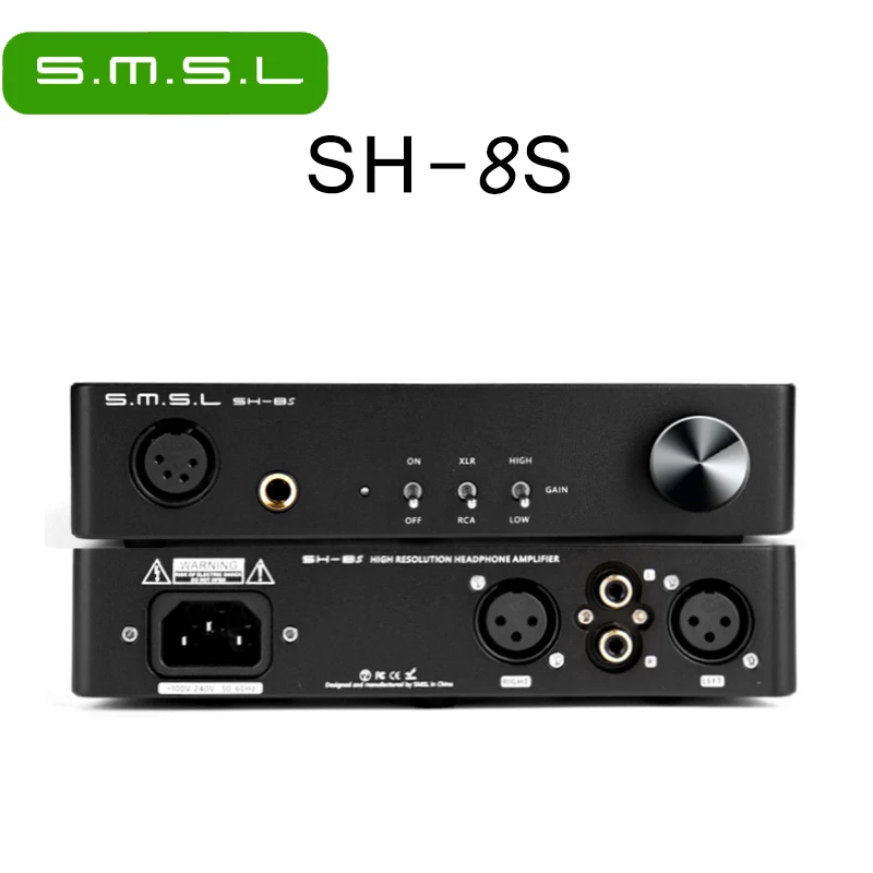 SMSL SH-8S Hi-Res Headphone Amplifier 6.35mm RCA XLR Balanced/Unbalanced Gain Adjustable SH8S Amp Digital Audio Original HIFI
SMSL SH-8S Hi-Res Headphone Amplifier 6.35mm RCA XLR Balanced/Unbalanced Gain Adjustable SH8S Amp Digital Audio Original HIFI